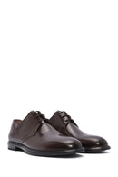 Men's Brown Laced Leather Classic Shoes | Derimod Men's Brown Laced Leather Classic Shoes | Derimod