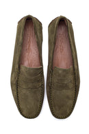 Men's Khaki Leather Suede Casual Loafer | Derimod Men's Khaki Leather Suede Casual Loafer | Derimod