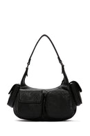 Women's Black Long Strap Shoulder Bag | Derimod Women's Black Long Strap Shoulder Bag | Derimod