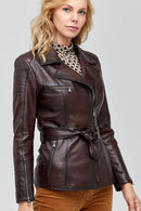 Mayfair Women's Leather Jacket | Derimod Mayfair Women's Leather Jacket | Derimod