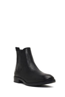 Women's Black Leather Chelsea Boot | Derimod Women's Black Leather Chelsea Boot | Derimod