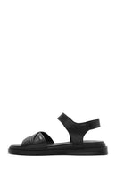 Women's Black Strappy Leather Sandals | Derimod Women's Black Strappy Leather Sandals | Derimod