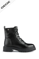 Women's Geox Iridea Zippered Leather Boots | Derimod Women's Geox Iridea Zippered Leather Boots | Derimod