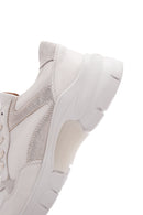 Women's Beige Leather Sneaker | Derimod Women's Beige Leather Sneaker | Derimod