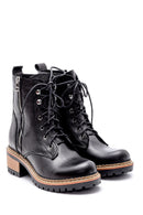 Women's Leather Zipper Detailed Boots | Derimod Women's Leather Zipper Detailed Boots | Derimod