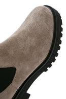 Women's Mink Suede Leather Chelsea Boots | Derimod Women's Mink Suede Leather Chelsea Boots | Derimod