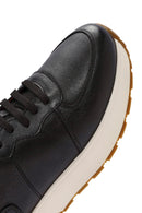 Men's Black Lace-up Leather Sneaker | Derimod Men's Black Lace-up Leather Sneaker | Derimod