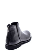 Men's Leather Back Zippered Classic Boots | Derimod Men's Leather Back Zippered Classic Boots | Derimod