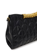 Woman Black Printed Clutch Bag | Derimod Woman Black Printed Clutch Bag | Derimod