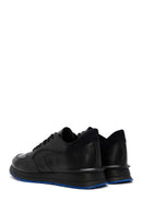 Erkek Siyah Bağcıklı Deri Casual Sneaker | Derimod Erkek Siyah Bağcıklı Deri Casual Sneaker | Derimod