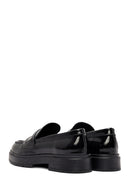 Kadın Siyah Rugan Deri Makosen Loafer | Derimod Kadın Siyah Rugan Deri Makosen Loafer | Derimod