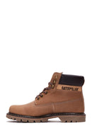 Caterpillar Men's Beige Colorado Nubuck Leather Boots | Derimod Caterpillar Men's Beige Colorado Nubuck Leather Boots | Derimod