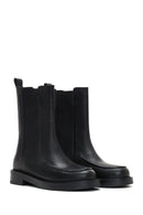 Women's Black Leather Chelsea Boots | Derimod Women's Black Leather Chelsea Boots | Derimod