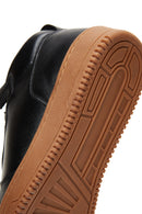 Erkek Siyah Deri Bilekli Sneaker | Derimod Erkek Siyah Deri Bilekli Sneaker | Derimod