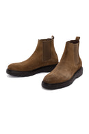 Men's Mink Suede Leather Chelsea Boots | Derimod Men's Mink Suede Leather Chelsea Boots | Derimod