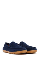 Male Navy Suede Leather Loafer | Derimod Male Navy Suede Leather Loafer | Derimod