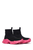 Kadın Siyah Kalın Tabanlı Bilekli Sneaker | Derimod Kadın Siyah Kalın Tabanlı Bilekli Sneaker | Derimod