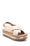 Women's Patterned High Heel Sandals | Derimod Women's Patterned High Heel Sandals | Derimod