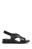 Women's Black Strappy Leather Sandals | Derimod Women's Black Strappy Leather Sandals | Derimod