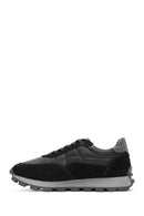 Men's Black Lace-up Leather Sneaker | Derimod Men's Black Lace-up Leather Sneaker | Derimod