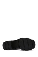 Women's Black Leather Zippered Heeled Boots | Derimod Women's Black Leather Zippered Heeled Boots | Derimod