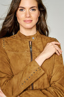 Penny Women's Leather Jacket | Derimod Penny Women's Leather Jacket | Derimod