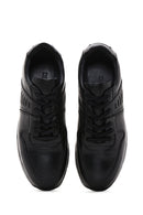 Men's Black Leather Casual Sneaker | Derimod Men's Black Leather Casual Sneaker | Derimod