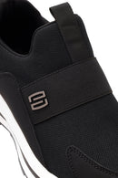 Erkek Siyah Kalın Tabanlı Kumaş Sneaker | Derimod Erkek Siyah Kalın Tabanlı Kumaş Sneaker | Derimod