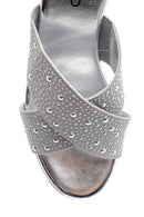 Women's Wedge Heeled Slippers | Derimod Women's Wedge Heeled Slippers | Derimod