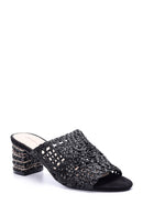 Women's Straw Heeled Slippers | Derimod Women's Straw Heeled Slippers | Derimod