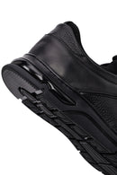 Erkek Siyah Bağcıklı Deri Casual Sneaker | Derimod Erkek Siyah Bağcıklı Deri Casual Sneaker | Derimod