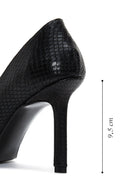 Kadın Siyah Desenli Stiletto | Derimod Kadın Siyah Desenli Stiletto | Derimod