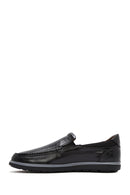 Erkek Siyah Rugan Deri Klasik Loafer | Derimod Erkek Siyah Rugan Deri Klasik Loafer | Derimod