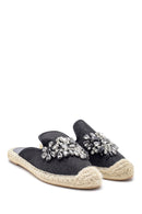 Women's Stone Embroidered Slippers | Derimod Women's Stone Embroidered Slippers | Derimod