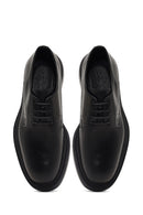 Men's Black Lace-Up Thick-Soled Leather Casual Shoe | Derimod Men's Black Lace-Up Thick-Soled Leather Casual Shoe | Derimod