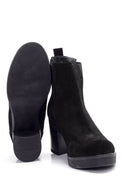 Women's Suede Heeled Boots | Derimod Women's Suede Heeled Boots | Derimod