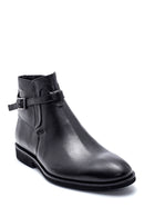 Men's Leather Buckle Detailed Casual Boots | Derimod Men's Leather Buckle Detailed Casual Boots | Derimod