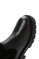 Kadın Siyah Deri İçi Kürklü Chelsea Bot | Derimod Kadın Siyah Deri İçi Kürklü Chelsea Bot | Derimod