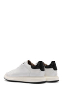 Erkek Beyaz Bağcıklı Deri Sneaker | Derimod Erkek Beyaz Bağcıklı Deri Sneaker | Derimod