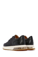 Men's Black Lace-up Leather Sneaker | Derimod Men's Black Lace-up Leather Sneaker | Derimod
