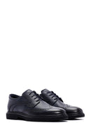 Men's Navy Blue Leather Classic Shoes | Derimod Men's Navy Blue Leather Classic Shoes | Derimod