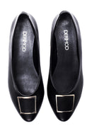 Women's Black Buckle Classic Ballet Ballet | Derimod Women's Black Buckle Classic Ballet Ballet | Derimod