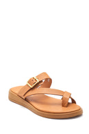Women's Leather Flip Flops | Derimod Women's Leather Flip Flops | Derimod