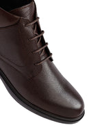 Men's Brown Zippered Leather Boat | Derimod Men's Brown Zippered Leather Boat | Derimod