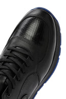 Erkek Siyah Bağcıklı Deri Casual Sneaker | Derimod Erkek Siyah Bağcıklı Deri Casual Sneaker | Derimod