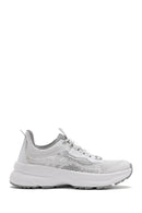 Kadın Beyaz Bağcıklı Kalın Tabanlı Kumaş Sneaker | Derimod Kadın Beyaz Bağcıklı Kalın Tabanlı Kumaş Sneaker | Derimod
