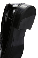 Women's Black Chain Detailed Leather Masculine Loafer | Derimod Women's Black Chain Detailed Leather Masculine Loafer | Derimod