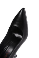 Kadın Siyah Topuklu Deri Stiletto | Derimod Kadın Siyah Topuklu Deri Stiletto | Derimod