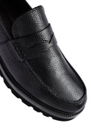 Male Black Leather Casual Loafers | Derimod Male Black Leather Casual Loafers | Derimod