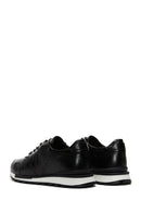 Men's Black Leather Printed Sneaker | Derimod Men's Black Leather Printed Sneaker | Derimod